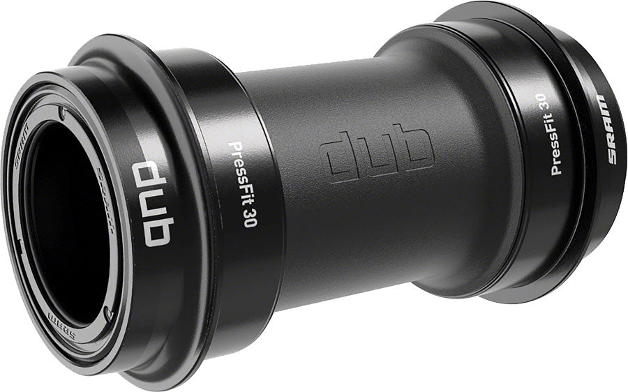 SRAM DUB PressFit30 Bottom Bracket - PF30, 68/73mm, Black MPN: 00.6418.018.000 UPC: 710845813740 Bottom Brackets DUB Non-Threaded Bottom Bracket