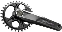 Shimano Deore FC-M6120-1 Crankset - 175mm, 12-Speed, 32t, Black MPN: EFCM61201EXA2 UPC: 192790617503 Crankset Deore M6100 Crankset