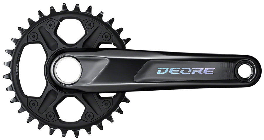 Shimano Deore FC-M6100-1 Crankset - 170mm, 12-Speed, 32t, 52mm Chainline, Black MPN: EFCM61001CXA2 UPC: 192790617596 Crankset Deore M6100 Crankset