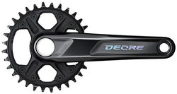 Shimano Deore FC-M6100-1 Crankset - 170mm, 12-Speed, 32t, 52mm Chainline, Black MPN: EFCM61001CXA2 UPC: 192790617596 Crankset Deore M6100 Crankset