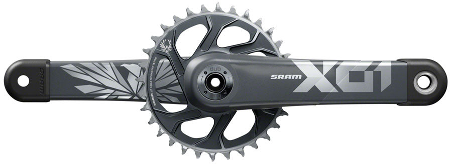 SRAM X01 Eagle 55CL Crankset - 170mm, 12-Speed, 32t, Direct Mount, DUB Spindle Interface, Lunar/Polar, 55mm Chainline, MPN: 00.6118.609.001 UPC: 710845860805 Crankset X01 Eagle DUB Crankset