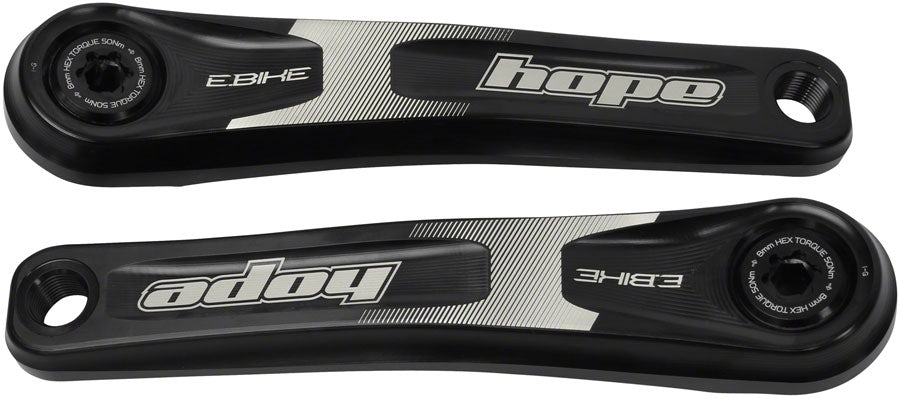 Hope Ebike Crank Arm Set - 165mm, ISIS, Specialized Offset, Black