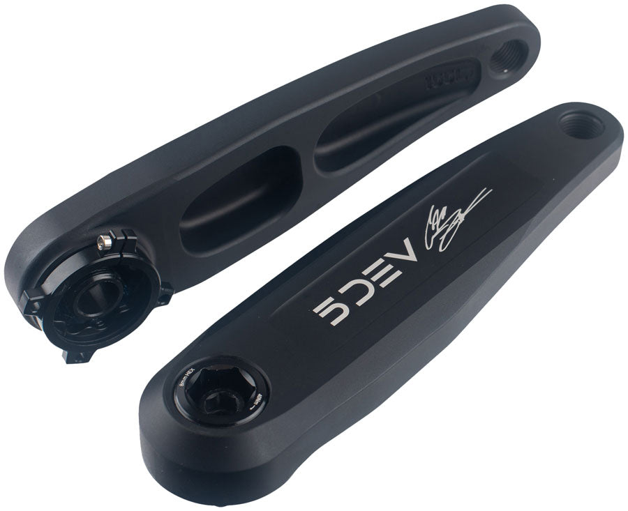 5DEV Cam Zink Signature Crankset - 150mm, 7075 Aluminum, 8-Bolt DM Chainring Interface, Black - Crankset - Cam Zink Signature Crankset
