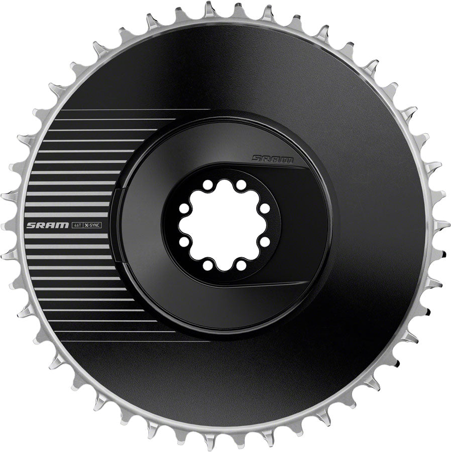 SRAM RED Aero X-Sync Direct Mount Chainring - 46t, 12-Speed, 8-Bolt Direct Mount, 6.5mm Offet, Black, E1