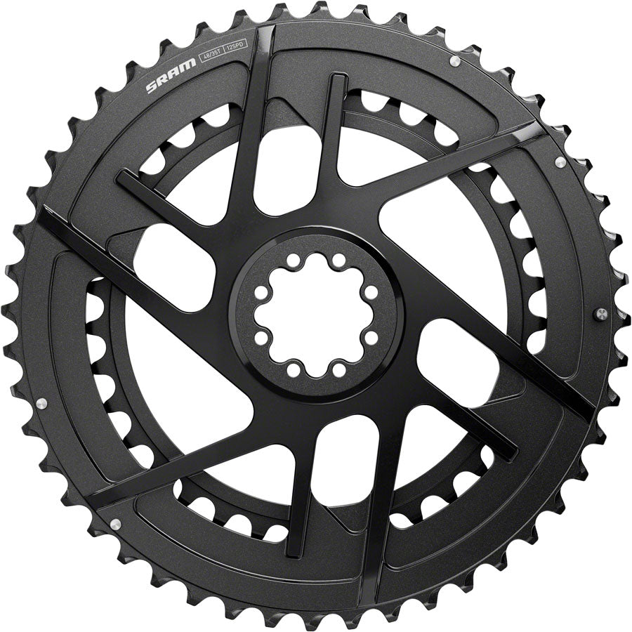SRAM Rival 2x Chainring Kit - 48/35t, 2x12-Speed, 8-Bolt, Direct Mount, Black, E1