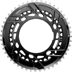 SRAM Force 2x Thread Mount Chainring - 50/37t, 12-Speed, Thread Mount (For Force E1 AXS PM Spider), Black, E1 MPN: 00.6218.063.002 UPC: 710845916632 Chainring Force 2x Thread Mount Chainring E1