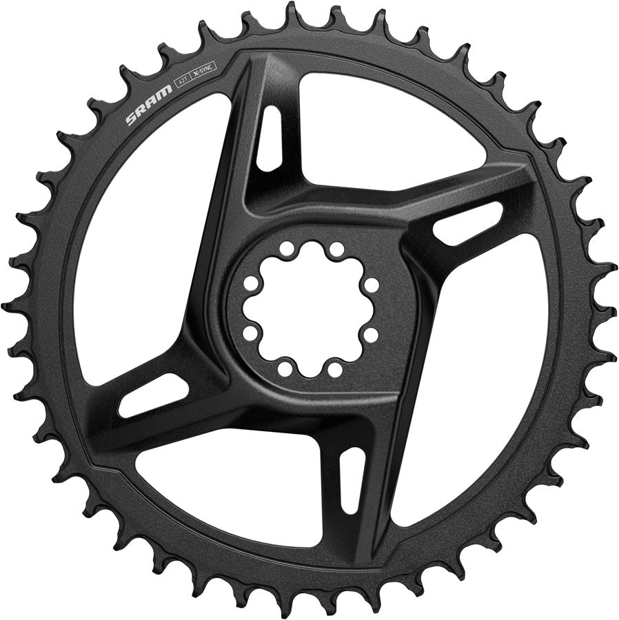 SRAM Rival X-Sync Direct Mount Road Chainring - 42t, 12-Speed, 8-Bolt Direct Mount, 6.5mm Offset, Black, E1 MPN: 00.6218.064.002 UPC: 710845916663 Direct Mount Chainrings Rival X-Sync Direct Mount Chainring E1