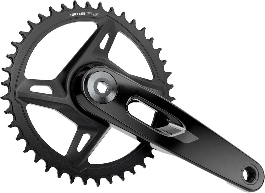 SRAM Rival 1x XPLR Wide Crankset - 160mm, 12/13-Speed, 42t, 8-Bolt Direct Mount, DUB Spindle, Black, E1 - Crankset - Rival 1x XPLR 12/13-Speed Wide Crankset E1