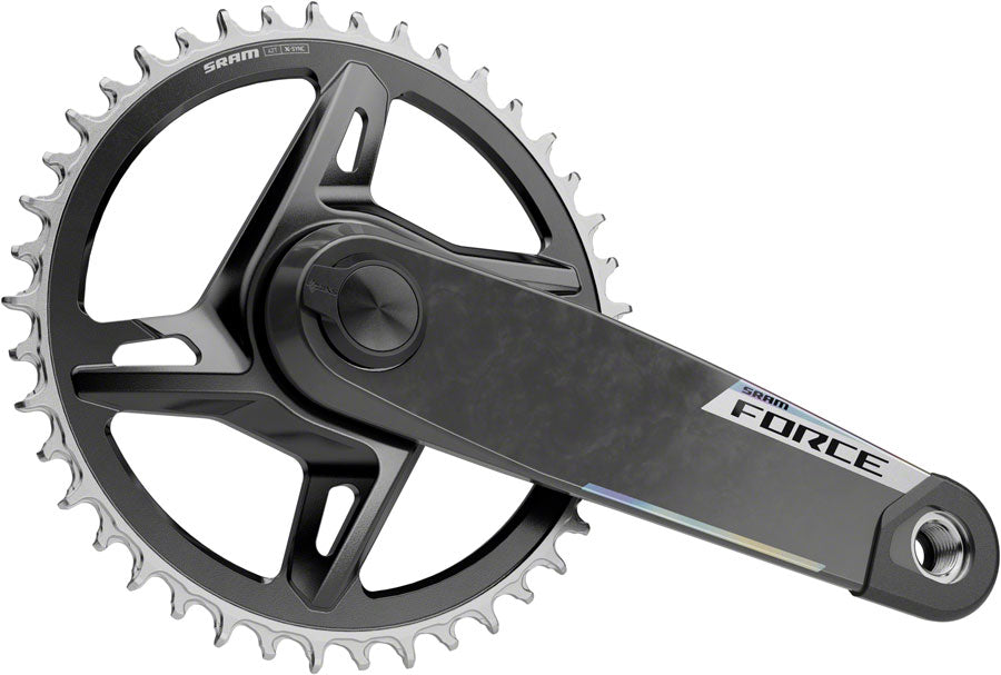 SRAM Force 1x XPLR AXS Power Meter Wide Crankset - 170mm, 12/13-Speed, 42t, 8-Bolt Direct Mount, DUB PM Spindle, Carbon, MPN: 00.6118.737.003 UPC: 710845915581 Crankset Force 1x XPLR AXS 12/13-Speed Power Meter Wide Crankset E1