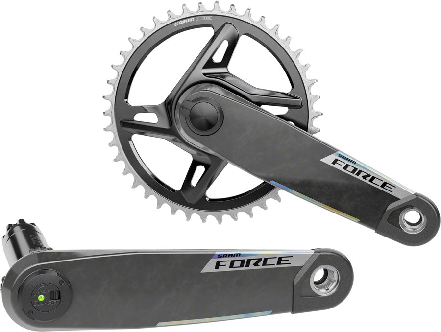 SRAM Force 1x XPLR AXS Power Meter Wide Crankset - 160mm, 12/13-Speed, 42t, 8-Bolt Direct Mount, DUB PM Spindle, Carbon, MPN: 00.6118.737.000 UPC: 710845915567 Crankset Force 1x XPLR AXS 12/13-Speed Power Meter Wide Crankset E1
