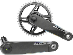 SRAM Force 1x XPLR AXS Power Meter Wide Crankset - 172.5mm, 12/13-Speed, 42t, 8-Bolt Direct Mount, DUB PM Spindle, MPN: 00.6118.737.004 UPC: 710845915598 Crankset Force 1x XPLR AXS 12/13-Speed Power Meter Wide Crankset E1