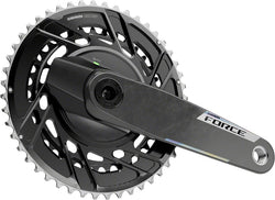 SRAM Force AXS Power Meter Crankset - 170mm, 12-Speed, 48/35t Thread Mount, 8-Bolt PM Spider, DUB Spindle, Carbon, E1 - Crankset - Force AXS Power Meter Crankset E1
