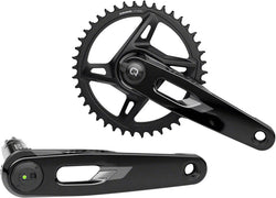 SRAM Rival 1x XPLR AXS Power Meter Wide Crankset - 160mm, 12/13-Speed, 42t, 8-Bolt Direct Mount, DUB PM Spindle, Black, MPN: 00.6118.743.000 UPC: 710845916069 Crankset Rival 1x XPLR AXS 12/13-Speed Power Meter Wide Crankset E1