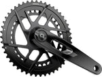 SRAM Rival AXS Power Meter Crankset - 165mm, 12-Speed, 48/35t, 8-Bolt Direct Mount, DUB PM Spindle, Black, E1 MPN: 00.6118.745.007 UPC: 710845916229 Crankset Rival AXS Power Meter Crankset E1