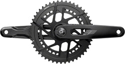 SRAM Rival AXS Power Meter Crankset - 165mm, 12-Speed, 46/33t, 8-Bolt Direct Mount, DUB PM Spindle, Black, E1 - Crankset - Rival AXS Power Meter Crankset E1