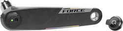 SRAM Force AXS Wide Left Crank Arm and Power Meter Spindle Assembly - 170mm, 12/13-Speed, DUB PM Spindle, Carbon, E1 MPN: 00.3018.402.003 UPC: 710845915383 Left Crank Arm Force AXS Wide Left Crank Arm and Power Meter Spindle Assembly E1