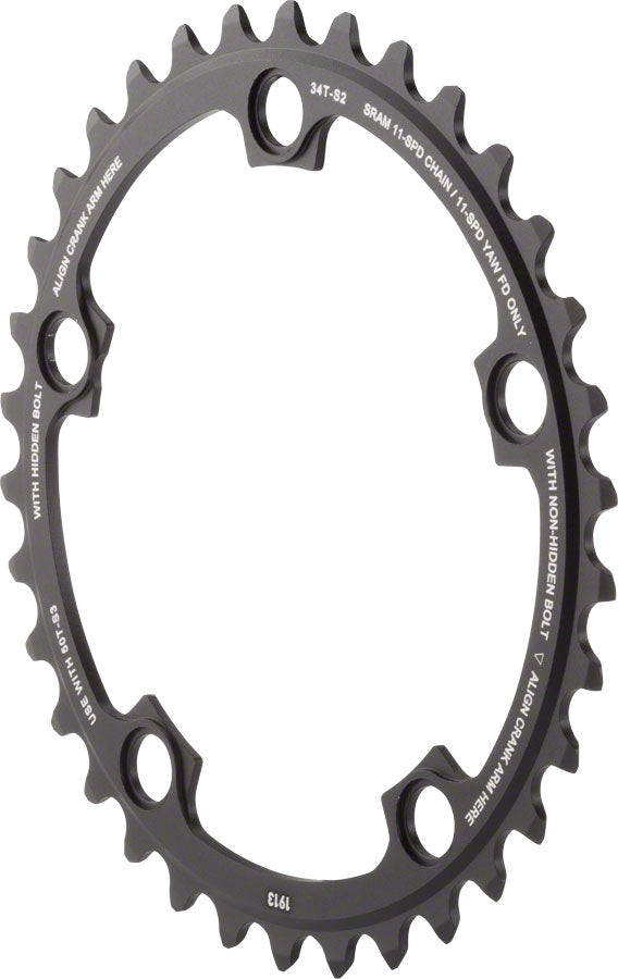 SRAM 11spd 34T 110mm Chainring Black