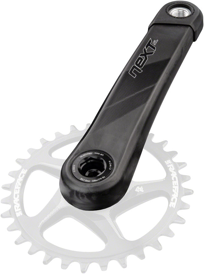 RaceFace Next SL G5 Crankset - 170mm, Direct Mount, 136mm RaceFace CINCH Spindle Interface, Black MPN: CK20NXSL136ARM170BLK UPC: 821973349664 Crankset Next SL G5 CINCH Crankset