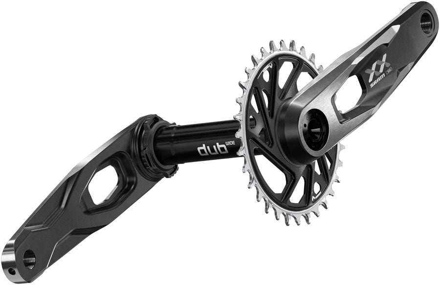 SRAM XX Downhill T-Type Crankset - 150mm, 7-Speed, 34t 3mm Offset Chainring, Direct Mount, 55mm Chainline, DUB Wide - Crankset - XX Downhill T-Type Crankset