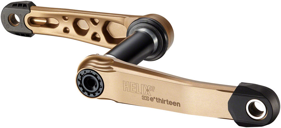 e*thirteen Helix R Crankset - 175mm, 73mm, 30mm Spindle with e*thirteen P3 Connect Interface, Bronze - Crankset - Helix R Crankset