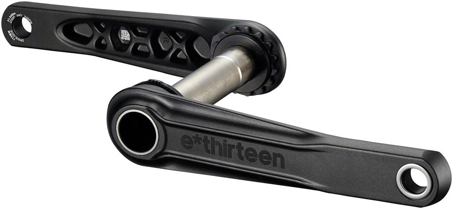 e*thirteen Helix Core Crankset - 165mm, 73mm, 24mm Spindle with e*thirteen P3 Connect Interface, Black - Crankset - Helix Core Crankset