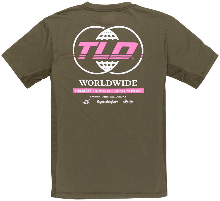 Troy Lee Designs Skyline Short Sleeve Ride Tee   Worldwide Caper, Small - Jersey - Skyline Short Sleeve Ride Tee