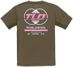 Troy Lee Designs Skyline Short Sleeve Ride Tee   Worldwide Caper, Small - Jersey - Skyline Short Sleeve Ride Tee