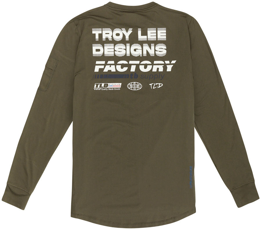 Troy Lee Designs Ruckus Long Sleeve Ride Tee   Factory Caper, Small - Jersey - Ruckus Long Sleeve Ride Tee