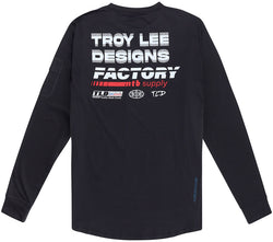 Troy Lee Designs Ruckus Long Sleeve Ride Tee   Factory Carbon, Small - Jersey - Ruckus Long Sleeve Ride Tee
