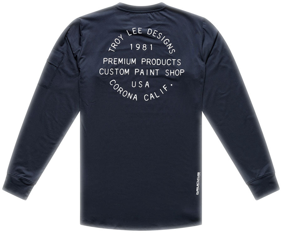 Troy Lee Designs Ruckus Long Sleeve Ride Tee   Pressed Carbon, X-Large - Jersey - Ruckus Long Sleeve Ride Tee