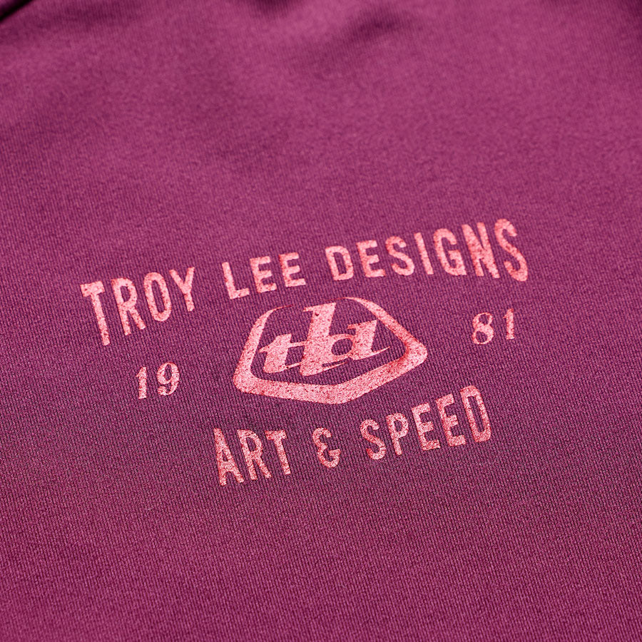 Troy Lee Designs Ruckus Long Sleeve Ride Tee   Lockdown Sangria, X-Large MPN: 371026005 UPC: 887202542015 Jersey Ruckus Long Sleeve Ride Tee