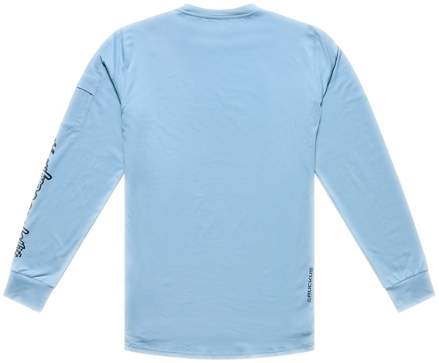 Troy Lee Designs Ruckus Long Sleeve Ride Tee   Waves Dawn Blue, Large - Jersey - Ruckus Long Sleeve Ride Tee