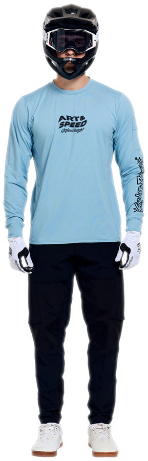 Troy Lee Designs Ruckus Long Sleeve Ride Tee   Waves Dawn Blue, Large MPN: 371048004 UPC: 887202542107 Jersey Ruckus Long Sleeve Ride Tee