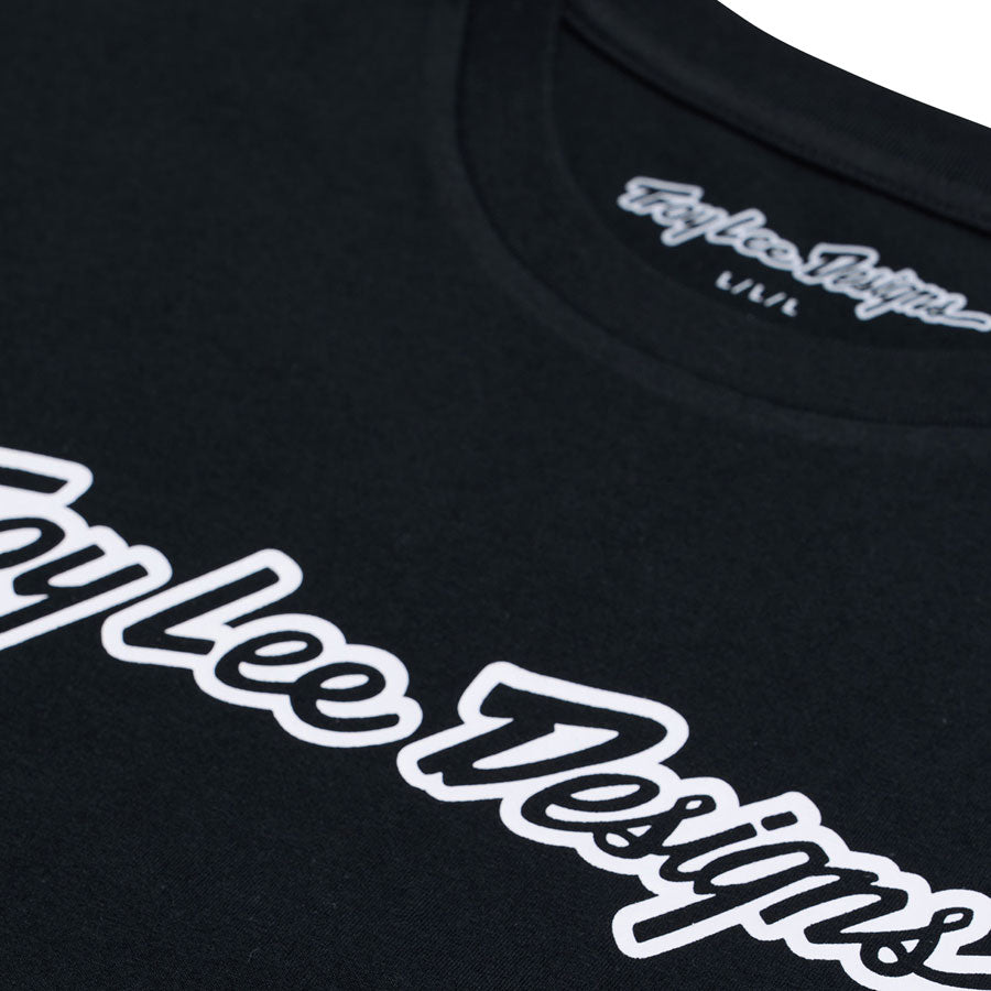 Troy Lee Signature Short Sleeve Tee - Black, Large MPN: 701917044 UPC: 887202508998 Jersey Signature Short Sleeve Tee