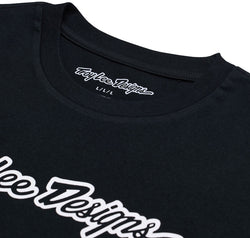 Troy Lee Signature Short Sleeve Tee - Black, Small - Jersey - Signature Short Sleeve Tee
