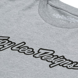 Troy Lee Signature Short Sleeve Tee - Gray Heather, Medium MPN: 701917053 UPC: 887202509032 Jersey Signature Short Sleeve Tee
