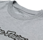 Troy Lee Signature Short Sleeve Tee - Gray Heather, Large - Jersey - Signature Short Sleeve Tee