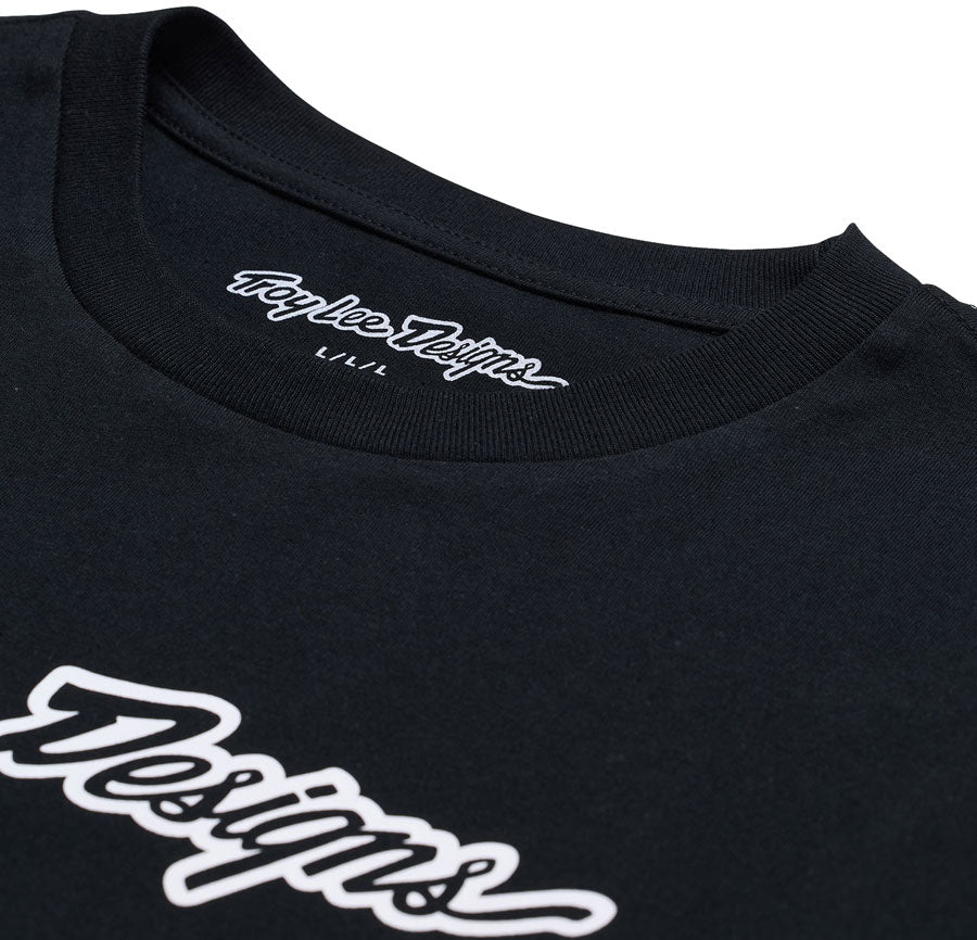 Troy Lee Signature Long Sleeve Tee - Black, Small - Jersey - Signature Long Sleeve Tee