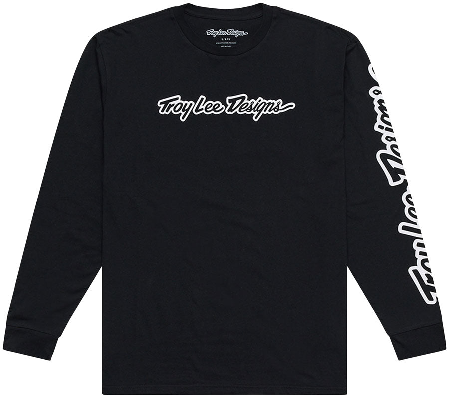 Troy Lee Signature Long Sleeve Tee - Black, X-Large MPN: 729917015 UPC: 887202508356 Jersey Signature Long Sleeve Tee