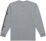 Troy Lee Signature Long Sleeve Tee - Gray Heather, Medium - Jersey - Signature Long Sleeve Tee