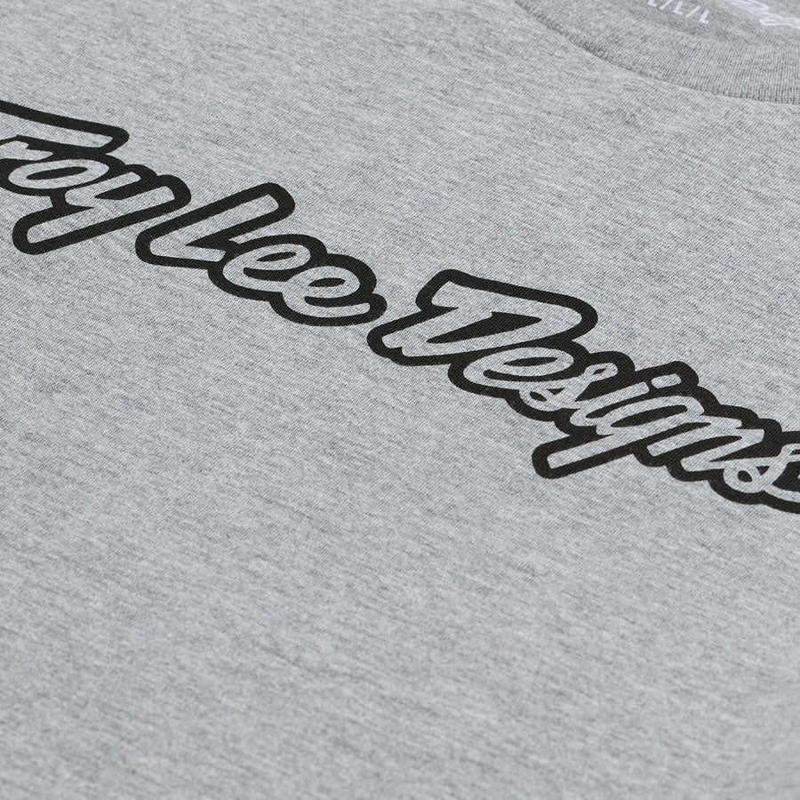 Troy Lee Signature Long Sleeve Tee - Gray Heather, Large MPN: 729917024 UPC: 887202508394 Jersey Signature Long Sleeve Tee