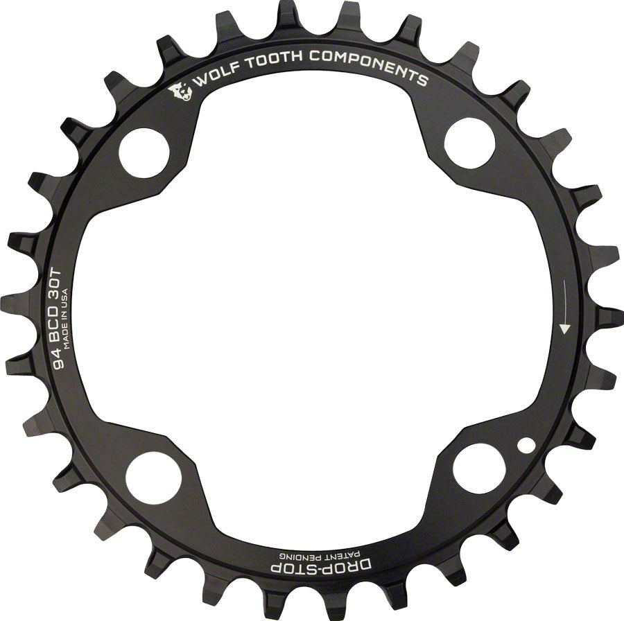 Wolf Tooth Components Drop-Stop Chainring: 30T x 94 4-Bolt