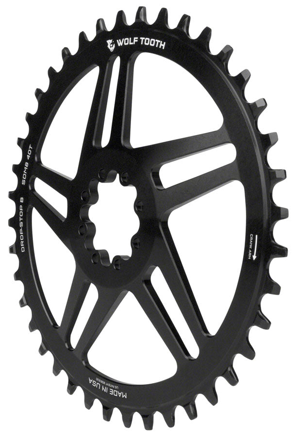 Wolf Tooth Direct Mount Chainring - 42t, SRAM Direct Mount, Drop-Stop B, For SRAM 8-Bolt Cranksets, 6mm Offset, Black MPN: SDM8-42 UPC: 810006806069 Direct Mount Chainrings SRAM 8-Bolt Direct Mount Chainrings