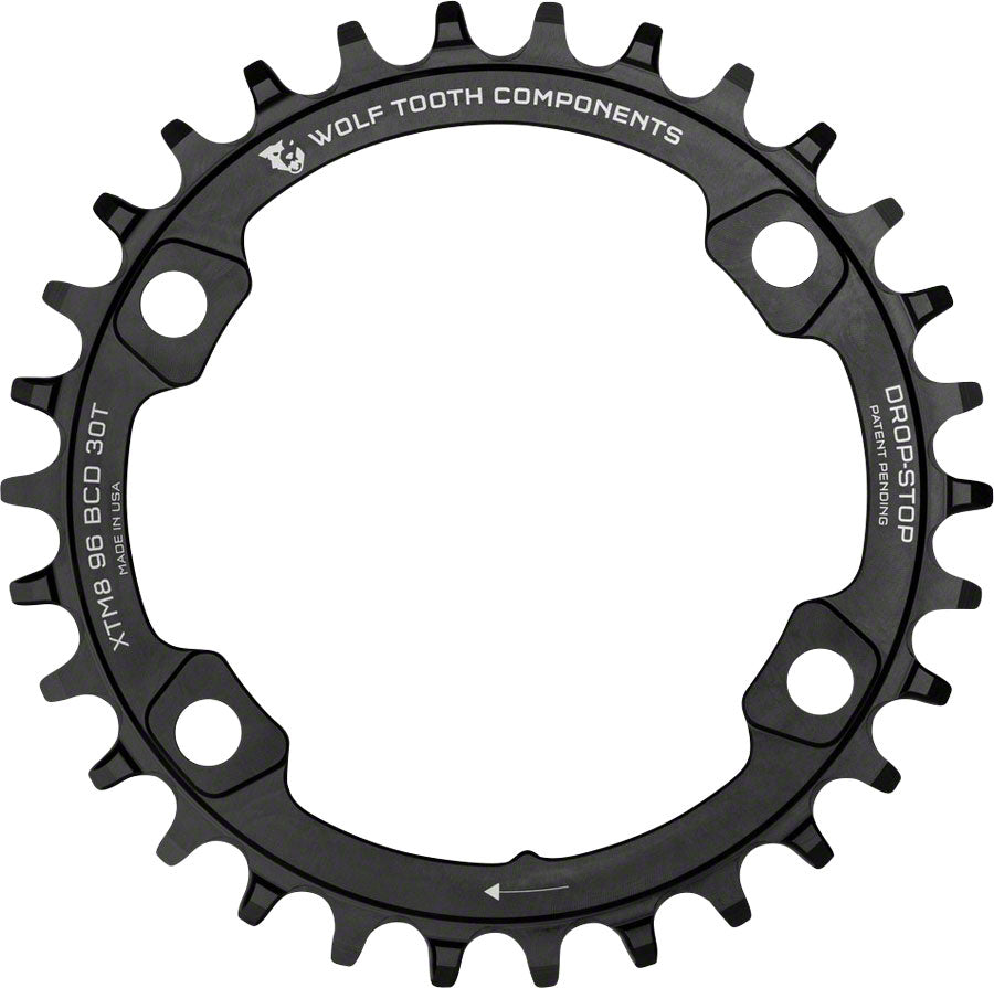 Wolf Tooth 96 BCD Chainring - 34t, 96 Asymmetric BCD, 4-Bolt