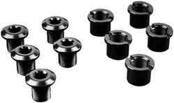 absoluteBLACK Chainring Bolt Set - Short Bolts and Nuts, Set of 5, Black MPN: BOLT5S Chainring Bolt Chainring Bolts