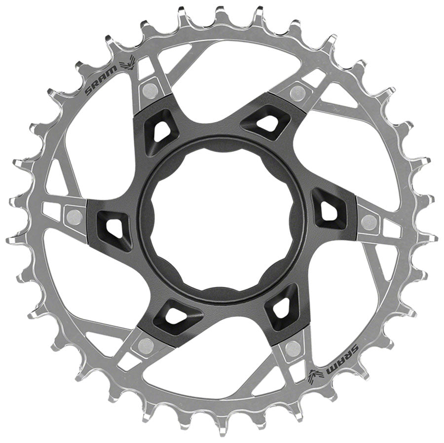SRAM XX T-Type Chainring - 34t TQ Ebike Direct Mount, Silver