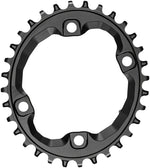 absoluteBLACK Oval 96 BCD Chainring - 32t, 96 Shimano Asymmetric BCD, 4-Bolt, Requires Hyperglide+ Chain, Black MPN: OVXT8000SH/32BK Chainring Oval 96 BCD Asymmetric Chainring for Hyperglide+