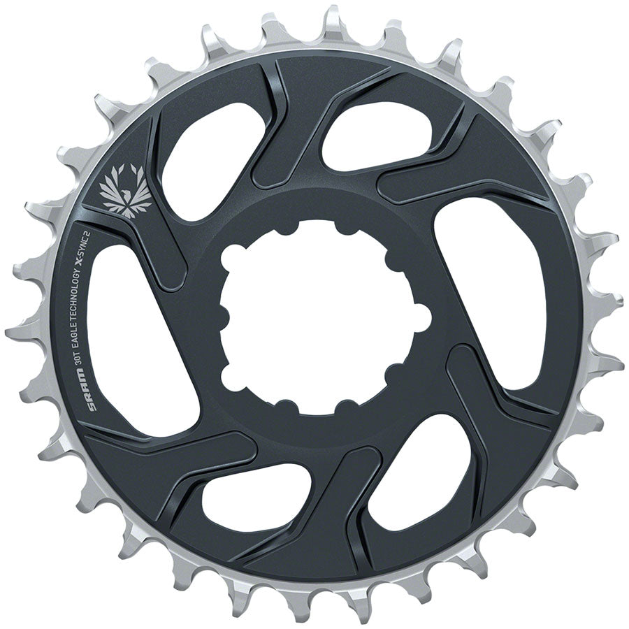 SRAM Eagle X-SYNC 2 Direct Mount Chainring - 30t, Direct Mount, -4mm Offset, Lunar/Polar Grey