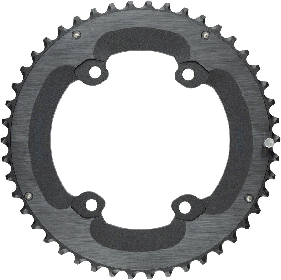 microSHIFT Sword Chainring - 46t, 110 Asym BCD, Outer ring for 2 x 9/10-Speed, Black