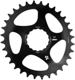 RaceFace Narrow Wide Oval Chainring: Direct Mount CINCH, 34t, Black - Direct Mount Chainrings - Narrow Wide Oval Direct Mount Chainring